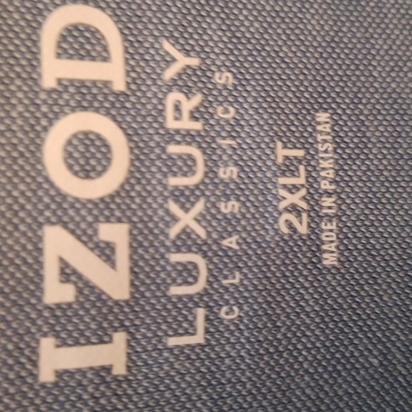 f Izod Blue Stretch Long Sleeve Lightweight Sweatshirt 2XLT. NWT - Picture 2 of 5